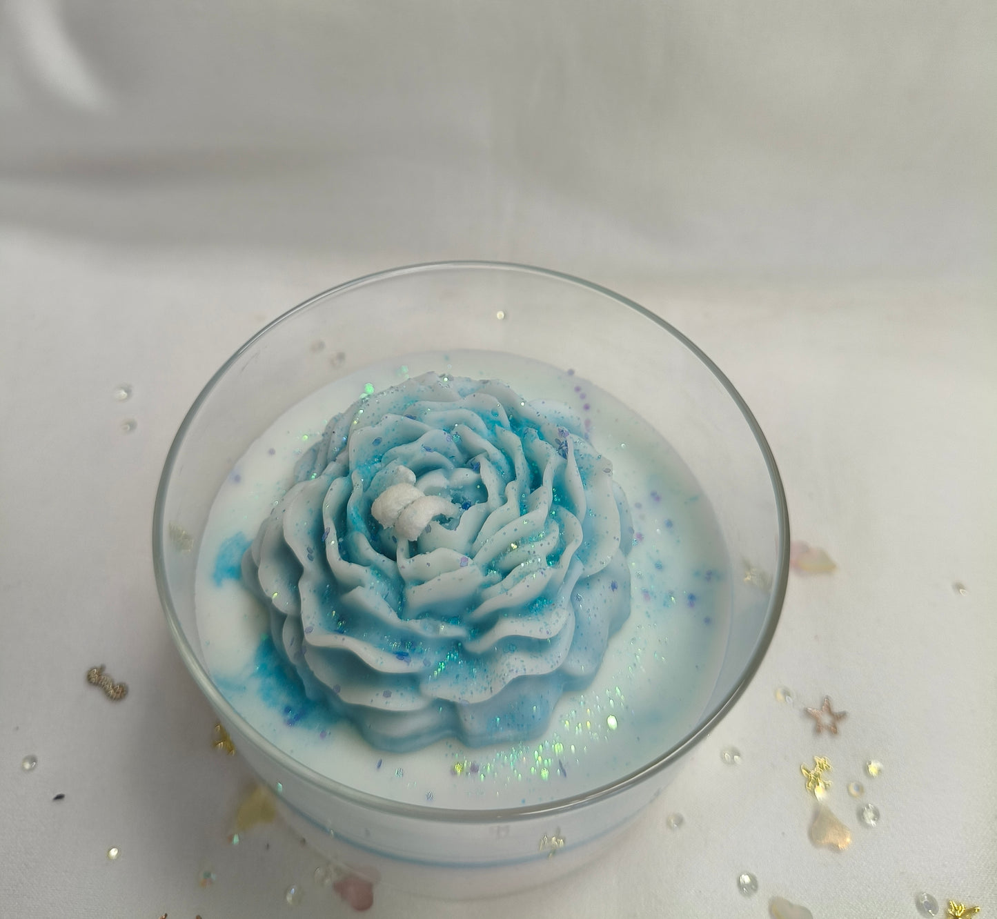 Vela soja manzana y amiscle blanco